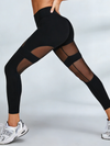 🖤ZASUWA Female Cutout Mesh High-rise Leggings