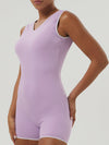 ZASUWA Female Contrast Color V-neck Backless with Chest Pads Romper