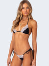 ZASUWA Female Sexy Lace Splicing Leopard Print Bikini Set