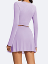 Mesh Tie-Front Tennis Set