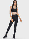 ZASUWA Female Contrast Color Elastic Tight Push Up Design Leggings