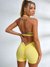 Sexy Contrast Color Stripe Hollow Out Jumpsuit