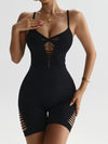 ZASUWA Female Hollow Out Net Cross Back Romper