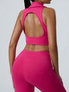 ZASUWA Female Big U Collar Deep-V Pocket Tracksuit