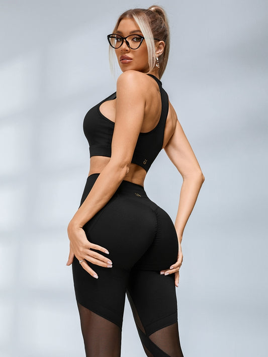 ZASUWA Female Sexy Sheer Mesh Hip-lift Tracksuit