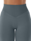 ZASUWA Female High-waisted Seamless Elastic Tight Quick Dry Hip-lift Leggings