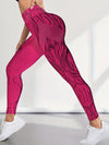 ZASUWA Female Natural Texture Seamless Scrunch Bum Leggings