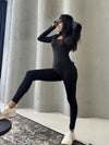 ZASUWA Female Sexy Cutout Pocket Booty Cargo Jumpsuit