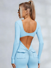 Sexy Cutout Pocket Booty Cargo Jumpsuit