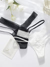ZASUWA Female Leopard Print Sexy Lace Ultra-thin Thongs