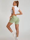 ZASUWA Female Deep V Back Pocket Scrunch Bum Zipper Short Tracksuit