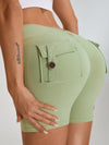 ZASUWA Female Deep V Back Pocket Scrunch Bum Booty Shorts