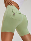 ZASUWA Female Deep V Back Pocket Scrunch Bum Booty Shorts