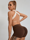 ZASUWA Female Scrunch Bum High-rise Spandex Gym Booty Shorts