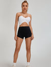 ZASUWA Female Scrunch Bum High-rise Spandex Gym Booty Shorts