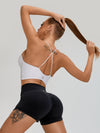 ZASUWA Female Scrunch Bum High-rise Spandex Gym Booty Shorts