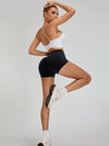 ZASUWA Female Scrunch Bum Halter Folds Pleated Backless Short Tracksuit