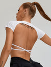 ZASUWA Female Deep V Back Pocket Scrunch Bum Booty Shorts