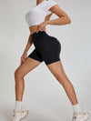 ZASUWA Female Deep V Back Pocket Scrunch Bum Booty Shorts