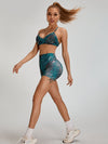 ZASUWA Female Leopard Print Scrunch Bum Shorts