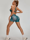 ZASUWA Female Leopard Print Scrunch Bum Shorts
