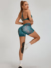ZASUWA Female Leopard Print Scrunch Bum Shorts
