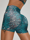 ZASUWA Female Leopard Print Scrunch Bum Shorts