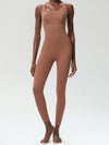 ZASUWA Female Cloud Edge Cross Back Jumpsuit
