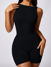 ZASUWA Female Hollow Out U Back High-Support Scrunch Bum Romper