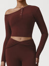 ZASUWA Female Solid Color Buttons Long Sleeves