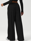 ZASUWA Female Drawstring Pocket Solid Color Casual Pants