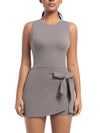 ZASUWA Female Solid Color 2 in 1 Design Quick-dry Dress