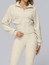 ZASUWA Female Zipper Stand Up Collar Windproof Jacket
