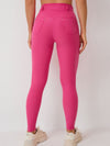 ZASUWA Female High-waisted Adjustable Strap Solid Color Elastic Tight Basic Yoga Leggings