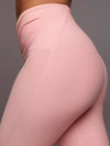 ZASUWA Female Solid Color Unique Folds V Shape Waist Leggings