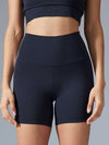 ZASUWA Female V-neck Contrast Color Stripes with Chest Pads High-rise Push Up Design Short Tracksuit