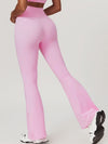 ZASUWA Female Flare Hip-lift High-waisted Split Pants