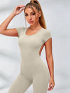 Sexy Backless U Collar Jumpsuit