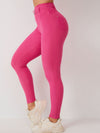 ZASUWA Female High-waisted Adjustable Strap Solid Color Elastic Tight Basic Yoga Leggings