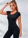 Sexy Backless U Collar Jumpsuit