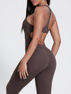 ZASUWA Female Sexy Cutout Zipper Booty Jumpsuit