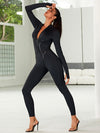 ❤ZASUWA Female Trendy Zipper Peach Booty Jumpsuit
