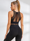 Breathable Mesh High Waist Hollow Out High Impact Sportswear