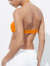 ZASUWA Female Halter Folds Backless Sports Bras