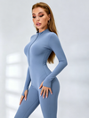 Zipper Hip-lift Jumpsuit
