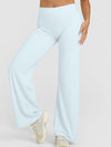 ZASUWA Female Solid Color Casual Loose Flare High-rise Leggings