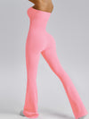ZASUWA Female Ribbed Elastic Tight Seamless Quick-dry Jumpsuit