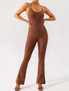 ZASUWA Female Flared Split Beauty Back Jumpsuit