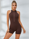 Zipper Short Romper