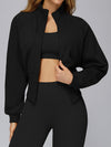 ZASUWA Female Zipper Stand Up Collar Windproof Jacket